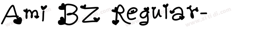 Ami BZ Regular字体转换